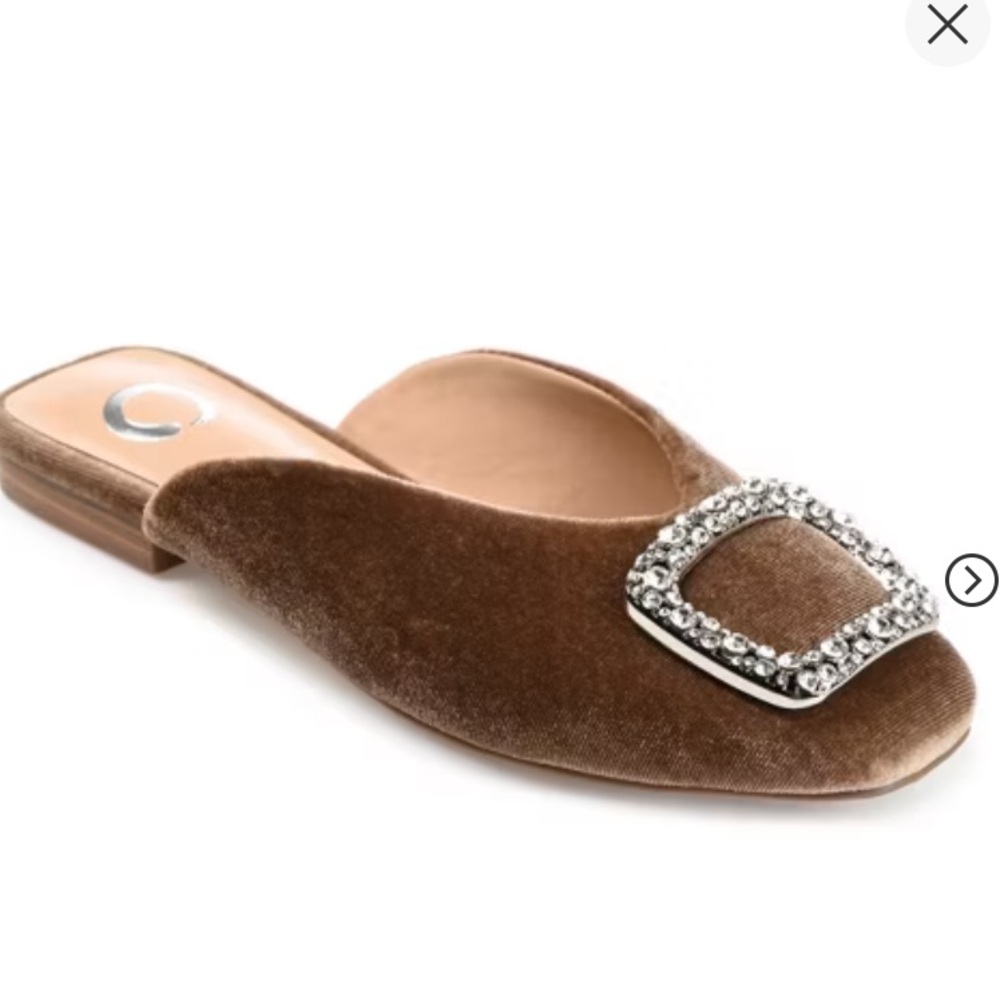 Journee Collection Sonnia Mules Square Toe Slip On Flats